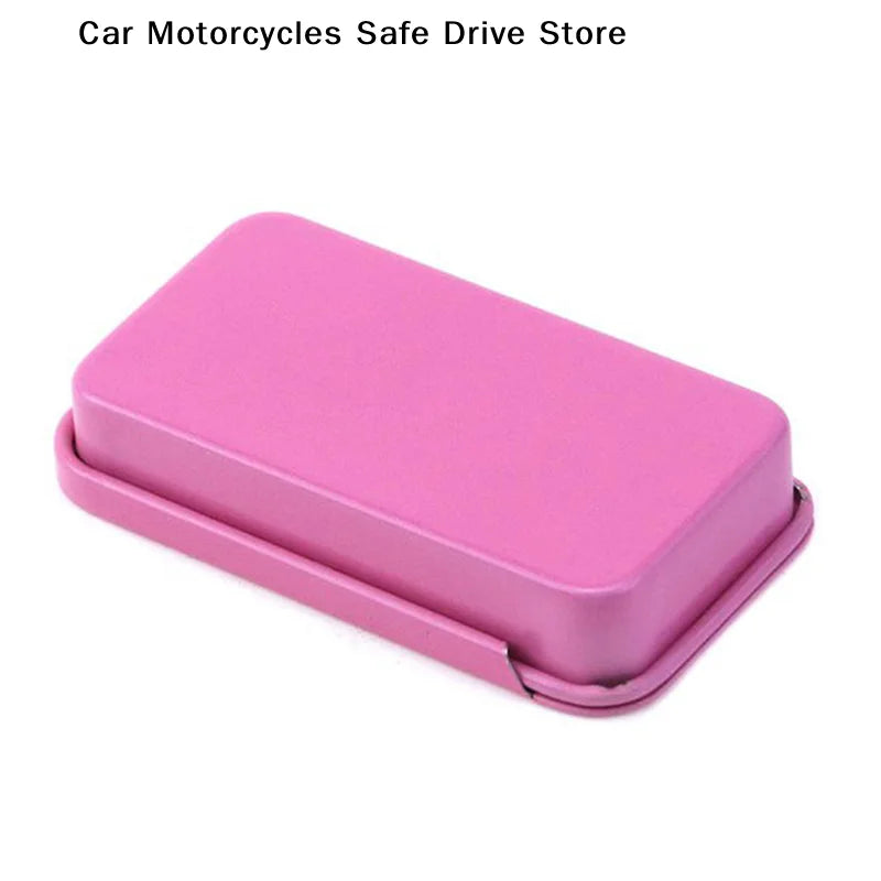 CMTinplate Box Slide Lid Push Pull Drawer Balm Portable Mini