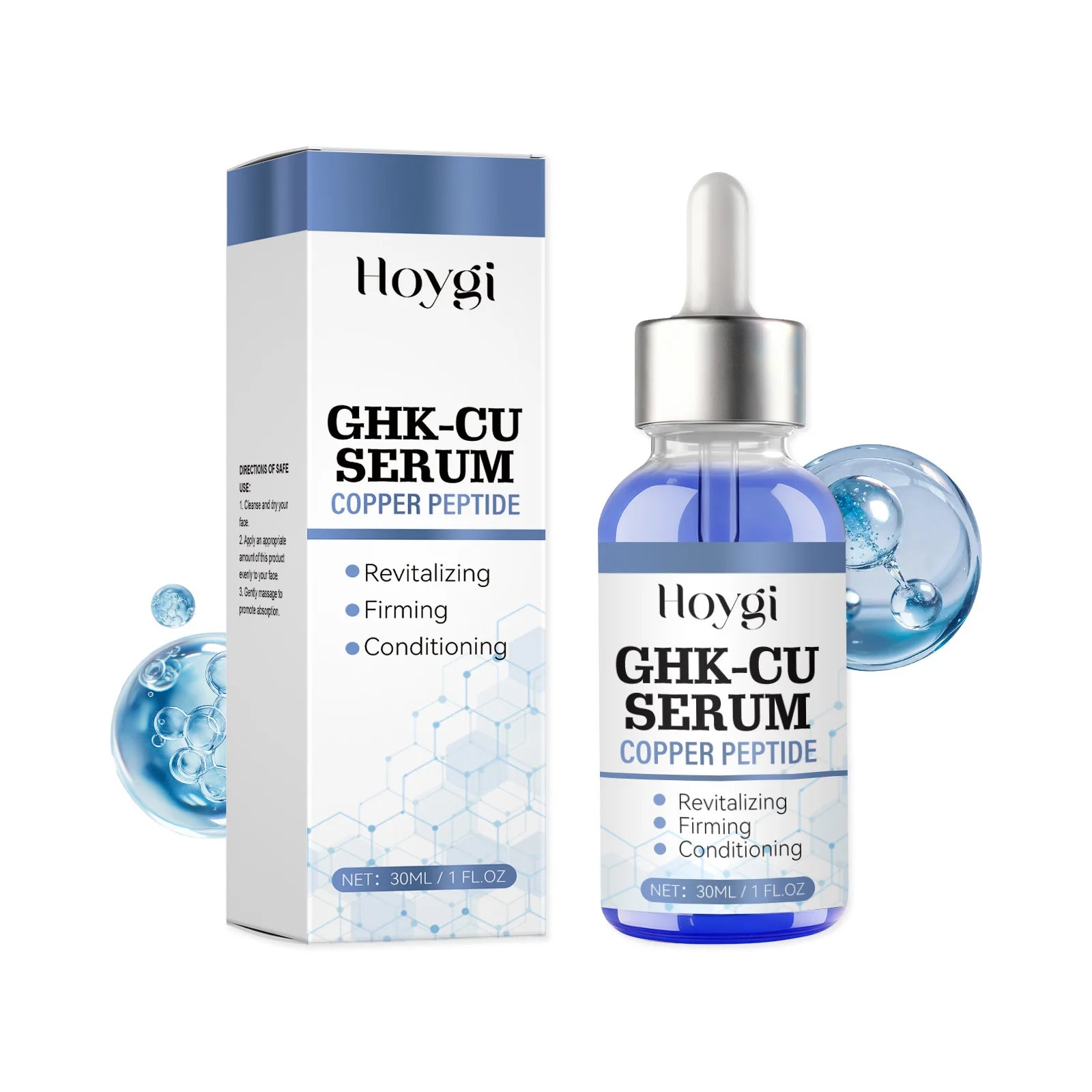 Hoygi Copper Peptide Anti-Aging Face Serum – Firm & Hydrate Anti-Aging Face Serum Zpaxo 30ml Boxed