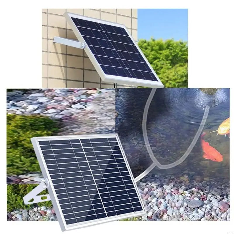 Solar Operated Pond Aerator Enhancing Oxygen Supply Device Outdoor