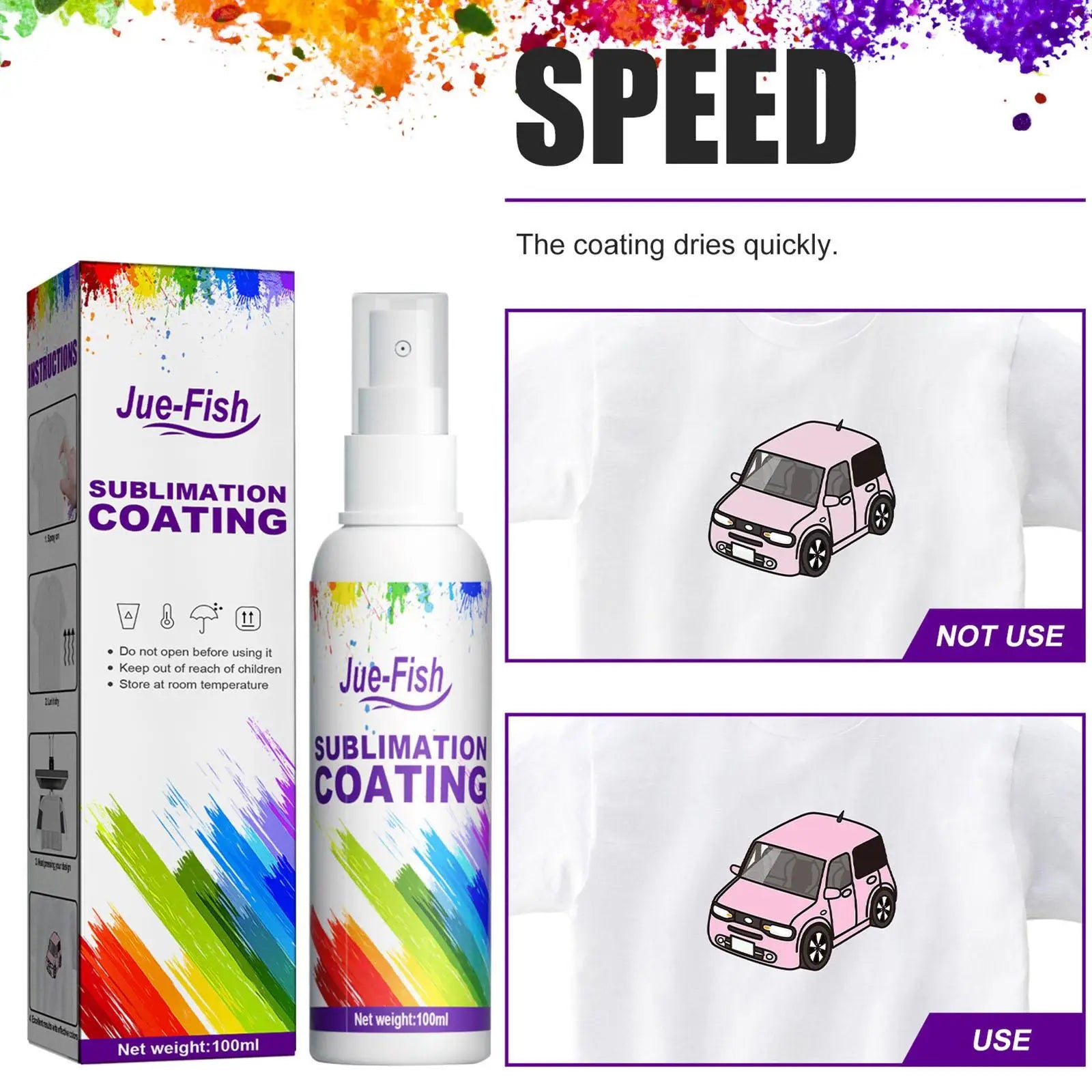 Sublimation Coating Spray Fluid Cotton T Shirts Polyester All Fabrics Zpaxo Default Title