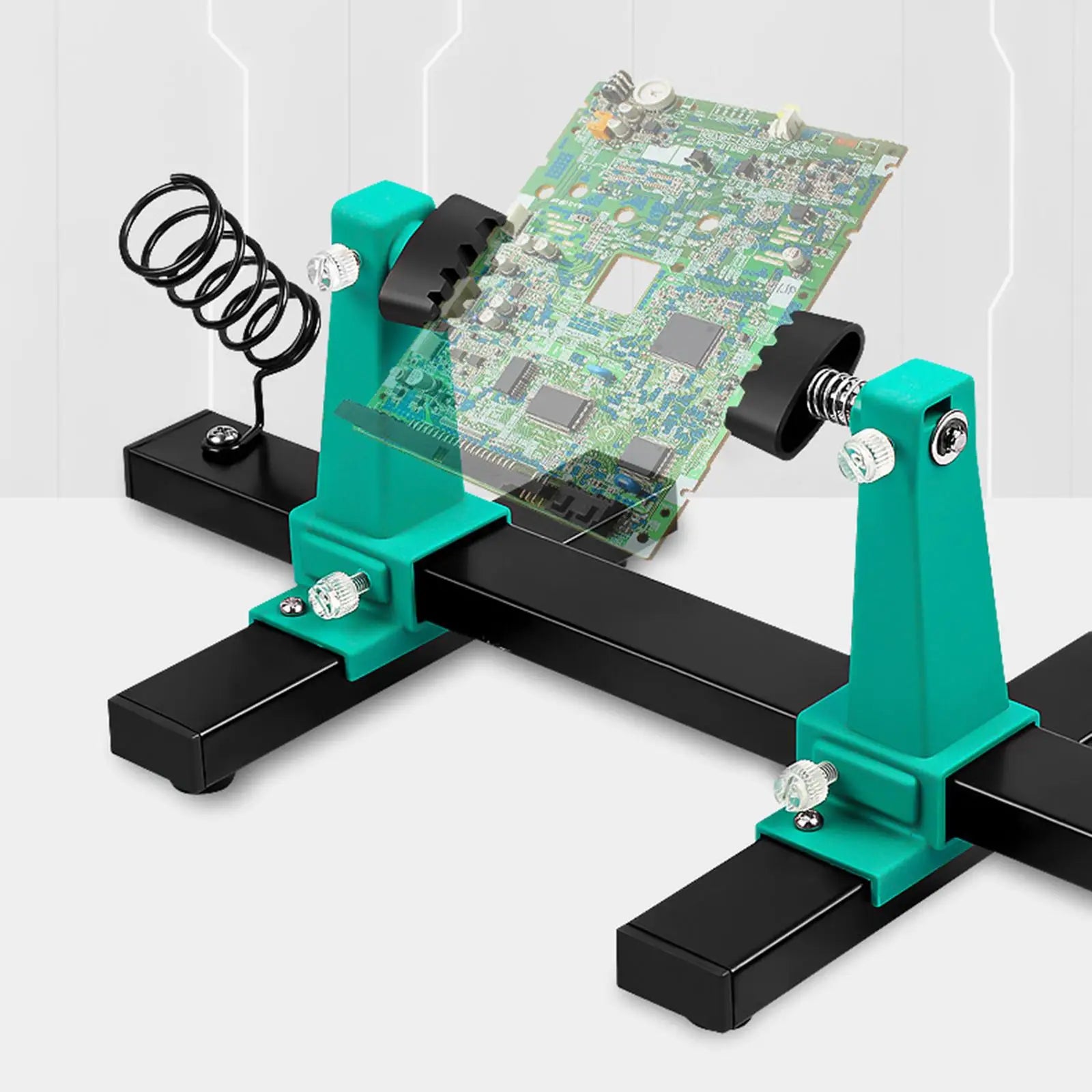Circuit Board PCB Holder Adjustable Welding Bracket 360 de Auxiliary Clamp Repair Tool Clamping Kit Heavy Duty Base Plate Zpaxo