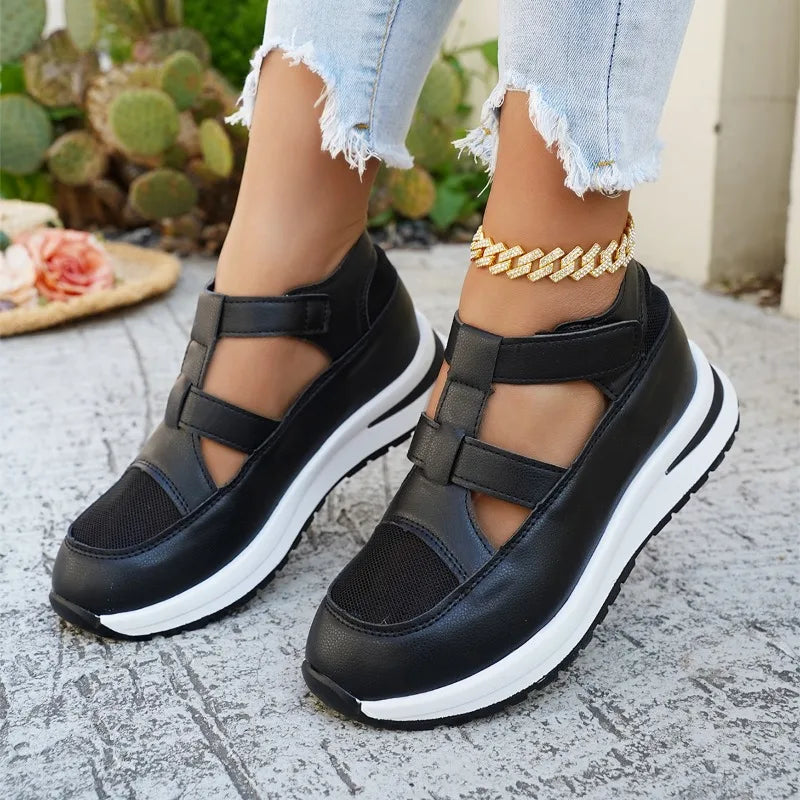 Sporty Women's Sandals Summer Thick Bottom Breathable Hollow Out