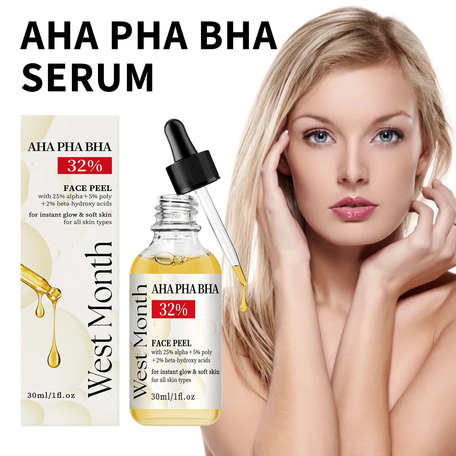 Anti Wrinkle Face Serum Shrinking Pores Nourishing Brightening Fade Fine Lines Firming Lifting Smoothing Facial Skin Care 30ml Zpaxo