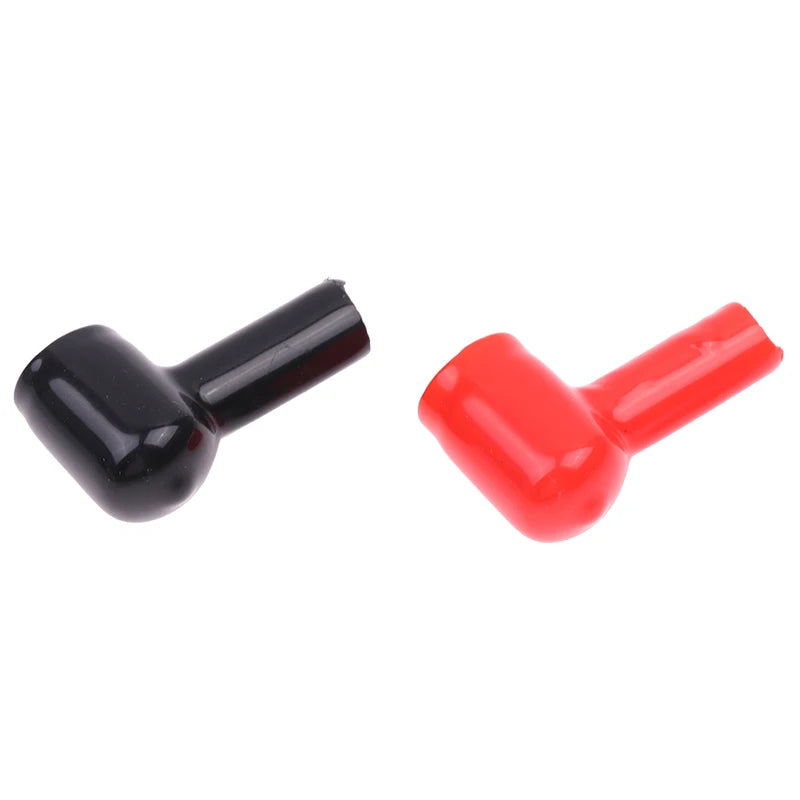 Black Red PVC Car Motorcycle Battery Negative Positive Terminal Cover