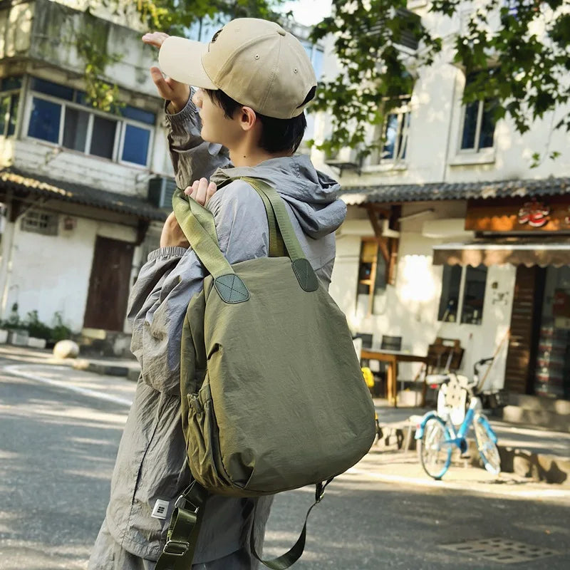 New waterproof nylon cloth backpack for women with a high-end feel lightweight and large capacity simple and portable backpack Zpaxo