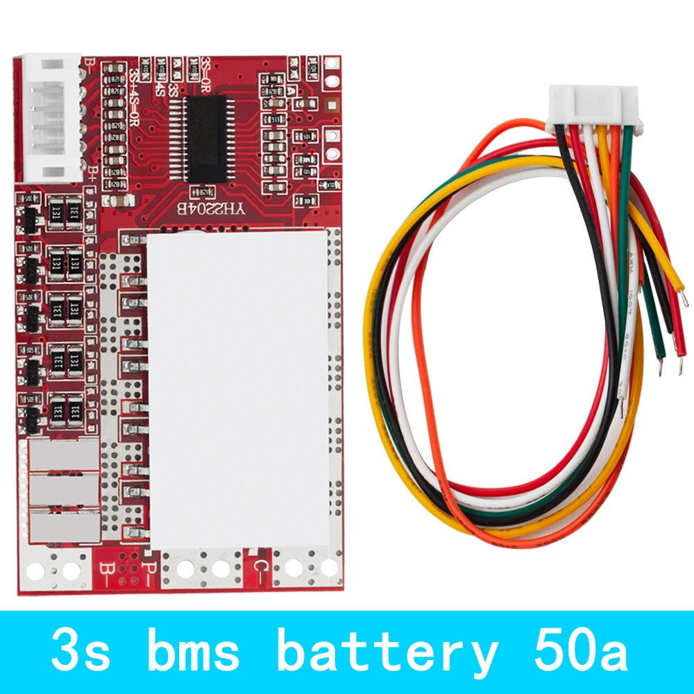 3S 4S 5S 50A BMS Li-ion Battery Protection Board Balance Function Zpaxo 3S BMS battery 50a
