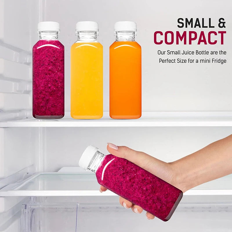 Empty Plastic Juice Bottles Caps Water Clear Bulk Drink Containers Zpaxo