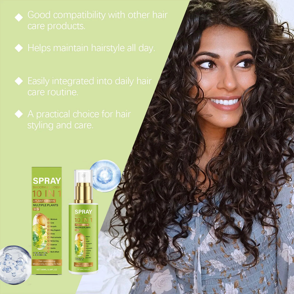 Plant Keratin Hair Spray – Moisturizing & Repair Essence 100ml Keratin Hair Spray Zpaxo