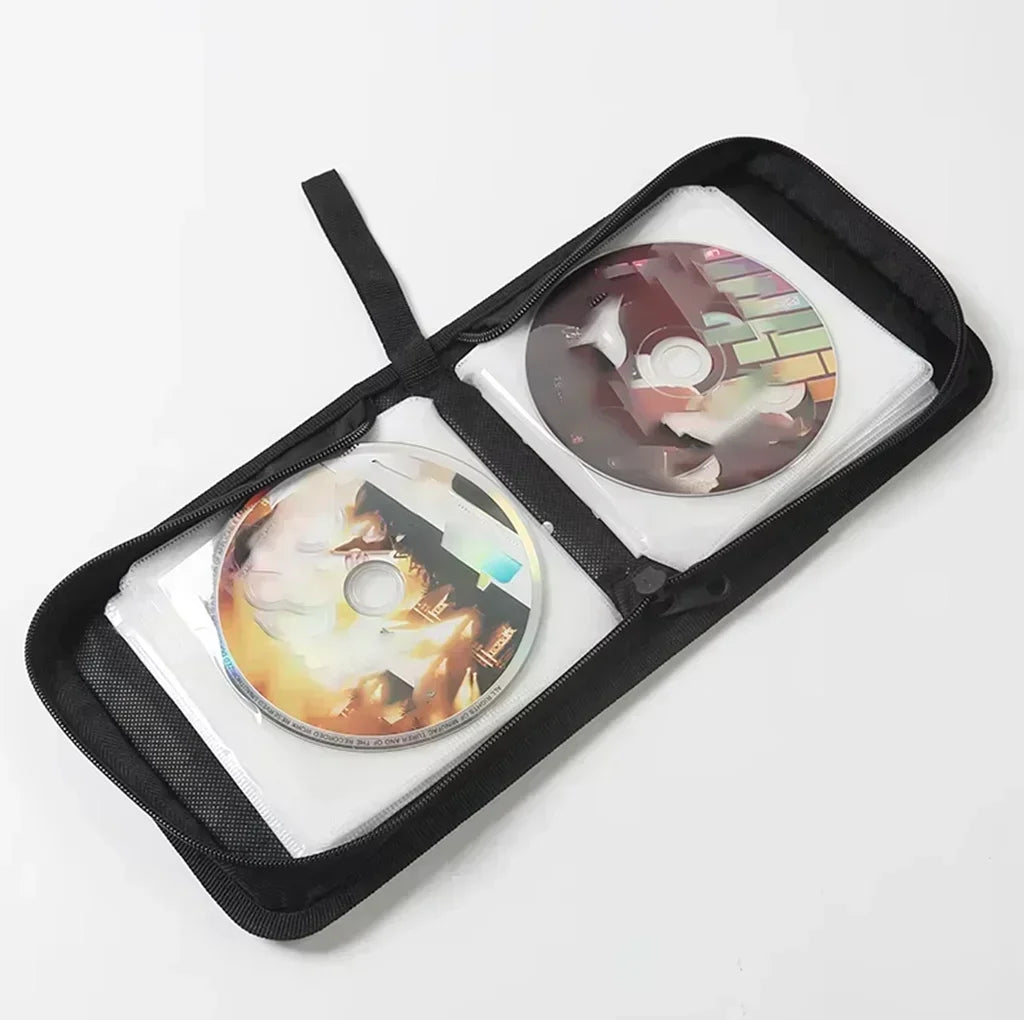 1Pc 40Tablets CD DVD Discs Oxford Handbags Storage Case CD/DVD Case CD Case Storage DVD Organizer Case DVD Booklet Holder Zpaxo