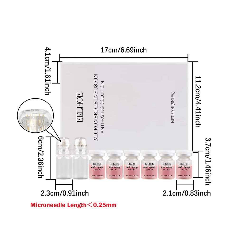 Eelhoe Microneedle Roller Set – Anti-Aging Hyaluronic Acid Serum Microneedle Roller Set Zpaxo