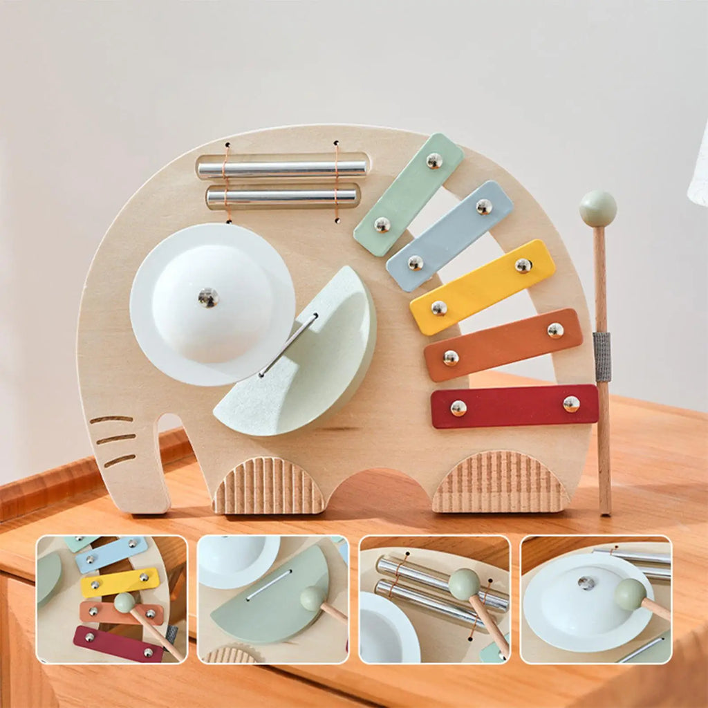Musical Toys For Toddler Kids Elephant Musical Baby Toys Educational Xylophone Chime Developmental Percussion Instruments For Zpaxo
