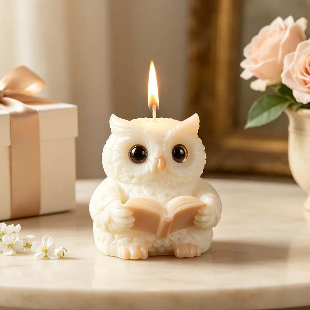 3D Owl Silicone Mold – Candle, Soap, Resin & Plaster DIY Craft