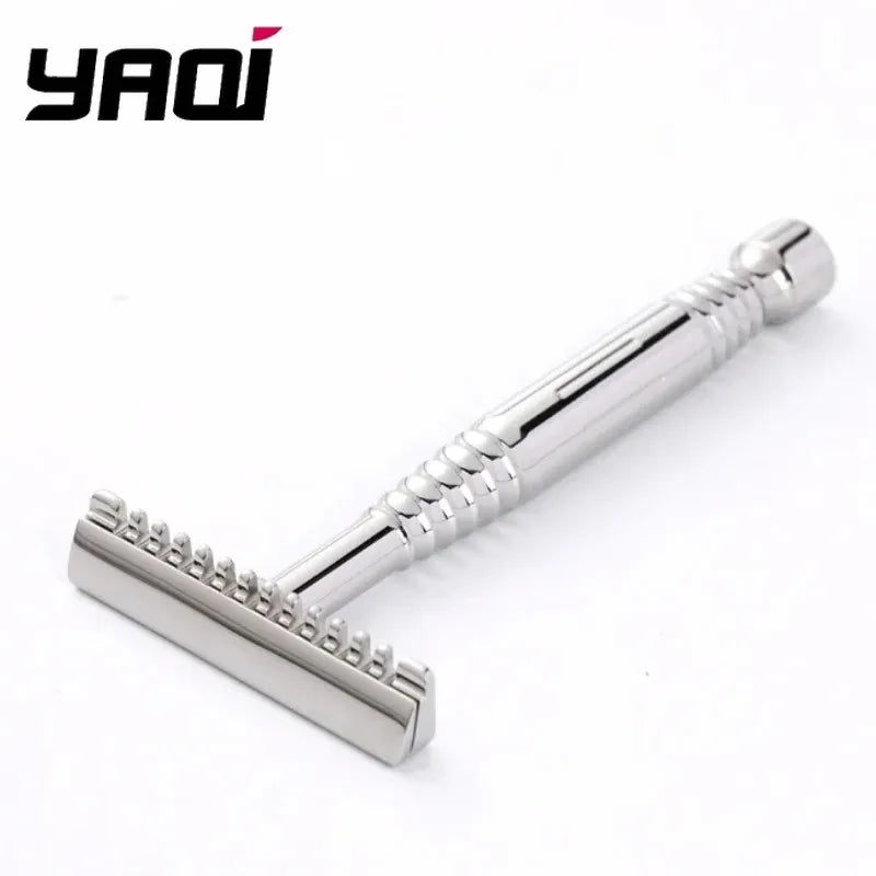 2026 YAQI High Quality Romulus Open Comb Polished 316 stainless Steel AC Blade Single-edged Mens Shaving Safety Razor For Men Zpaxo