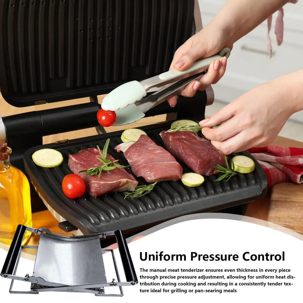Manual Meat Tenderizer Portable Fast Cutlet Maker Stainless Steel
