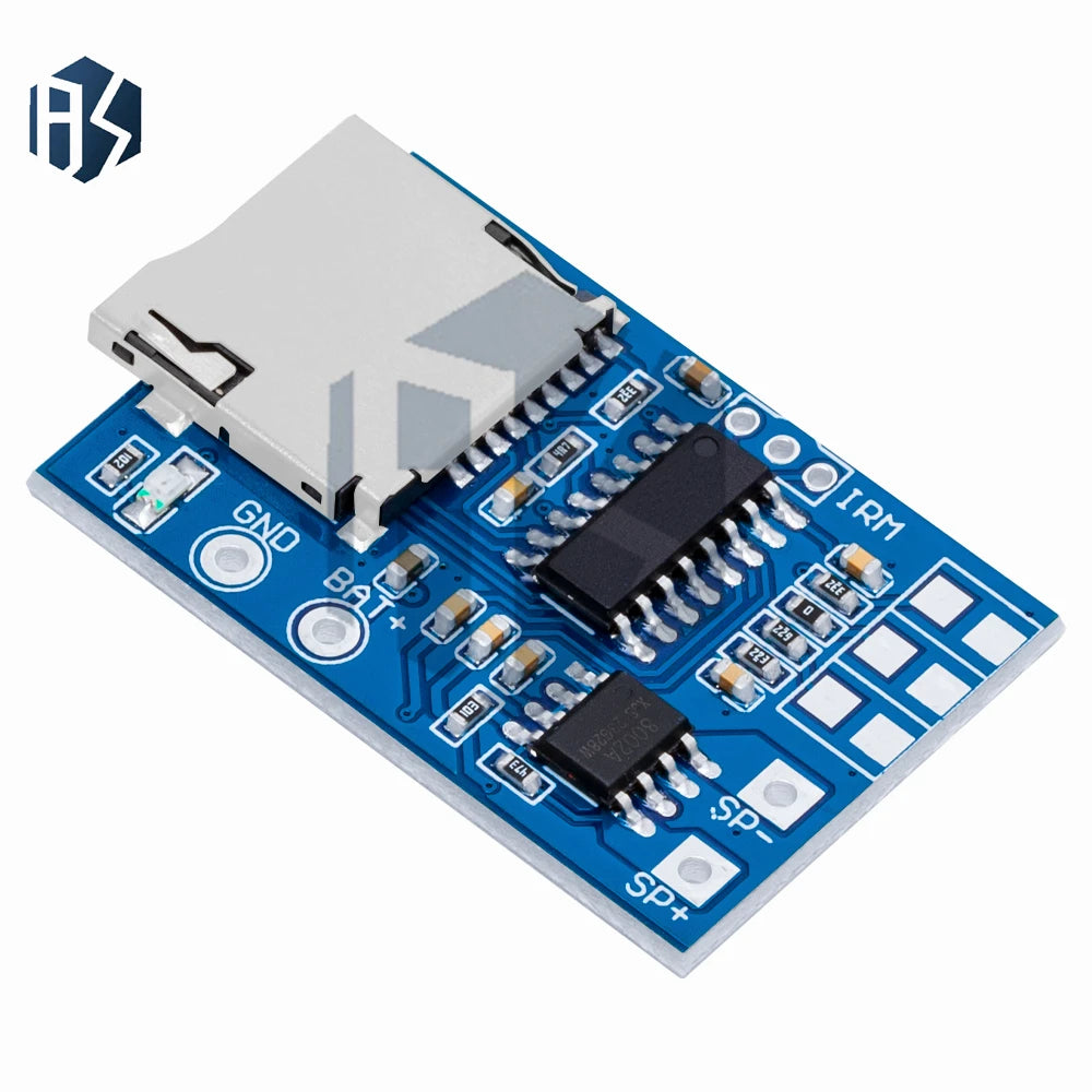 GPD2846A MP3 Decoder Module MicroSD TF Card Slot 2W Class-d Amplifier Zpaxo