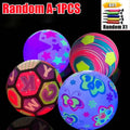 Glow Dark Soccer Ball LED Light Up Inflatable PVC Football Kids