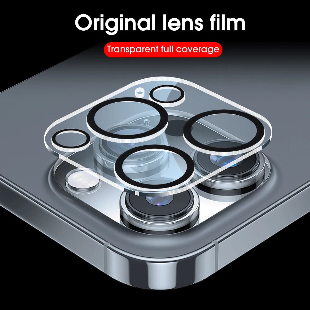 1- HD Back Camera Glass Protectors Iphone 16 Max 15 14 Lens