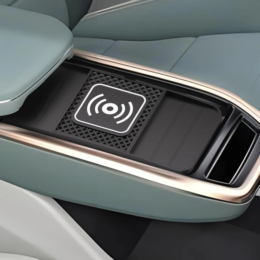 15W Fast Wireless Charging Pad Non-slip Rubber Mat Car Storage