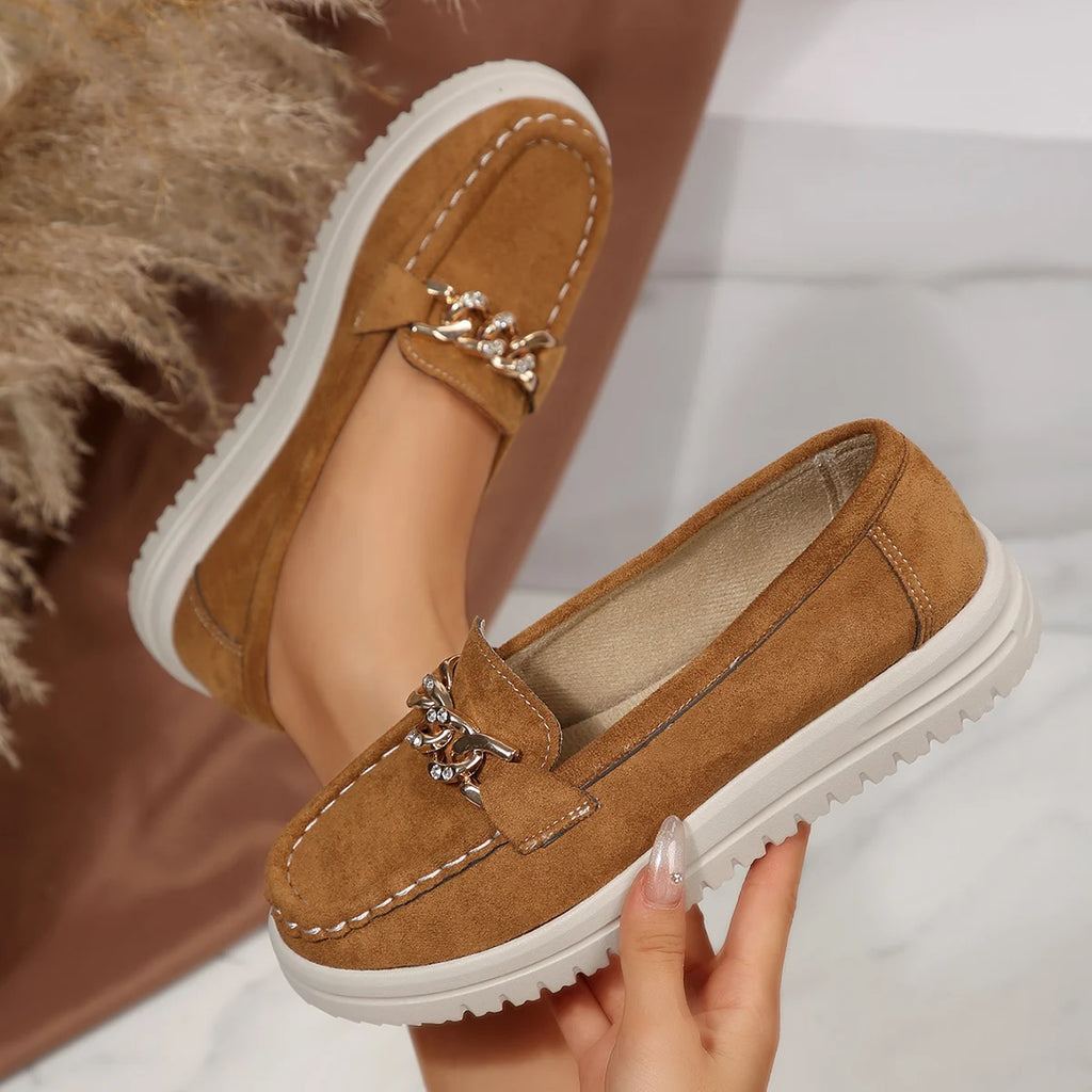 Women Flats Loafers Round Toe Solid Soft Sole Flat Shoes Spring Autumn Casual Slip on Mary Jane Shoes Fashion Sneakers Women Zpaxo