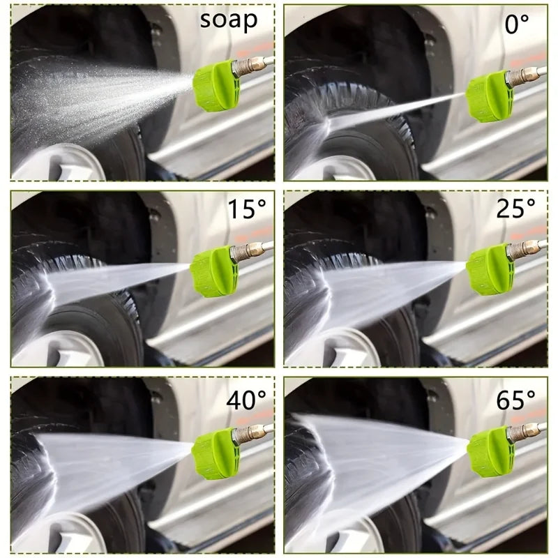 5-in-1 High-pressure Cleaning Machine Nozzle Universal Quick Connect Zpaxo