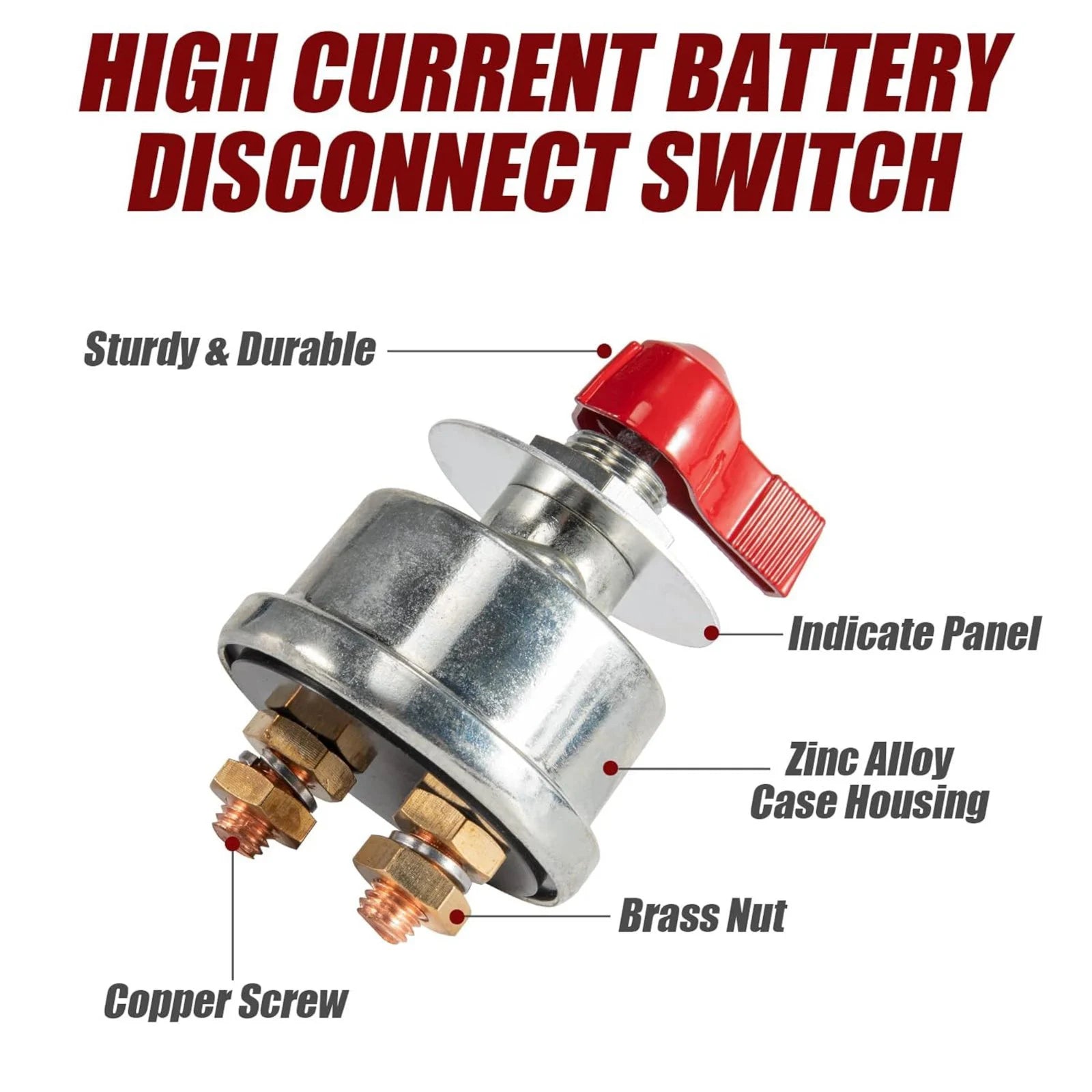 12V 24V 300A Battery Disconnect Switch Marine Contour Master