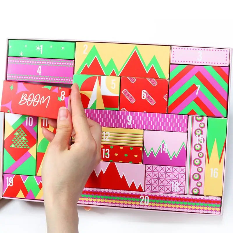 Christmas Advent Calendar 2023 Makeup Tools Countdown Box Lipstick