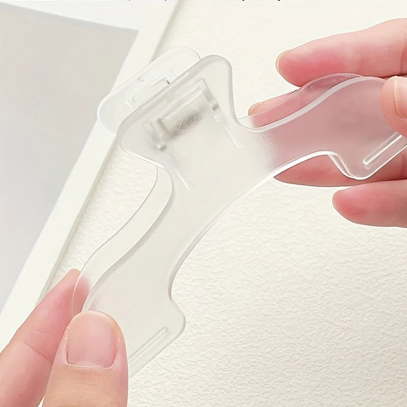 Transparent Plastic Book Clip Simple Reading Aid Fixed Holder