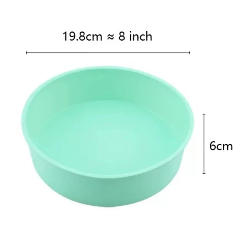 4 6 8 Silicone Cake Mold Round Chocolate Molds Baking Dishes Pastry Zpaxo 8inch