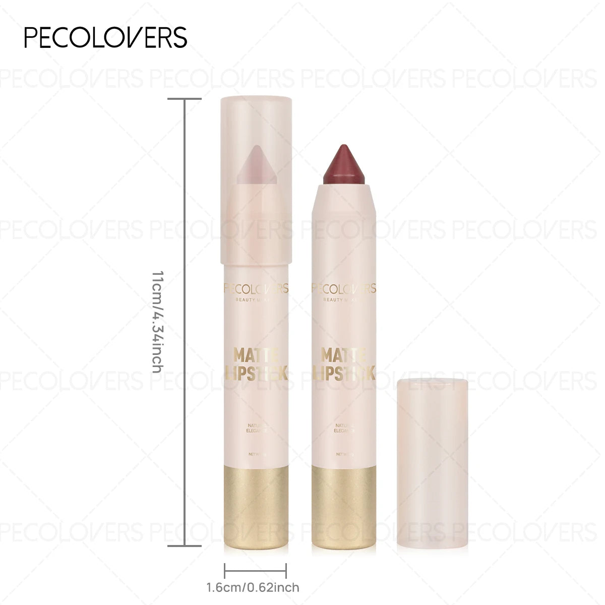 1PC Waterproof Matte Lipstick Pen-Long-Lasting, Waterproof, Moisturizing Formula in Various Shades of Pink, Red, and Nude Zpaxo