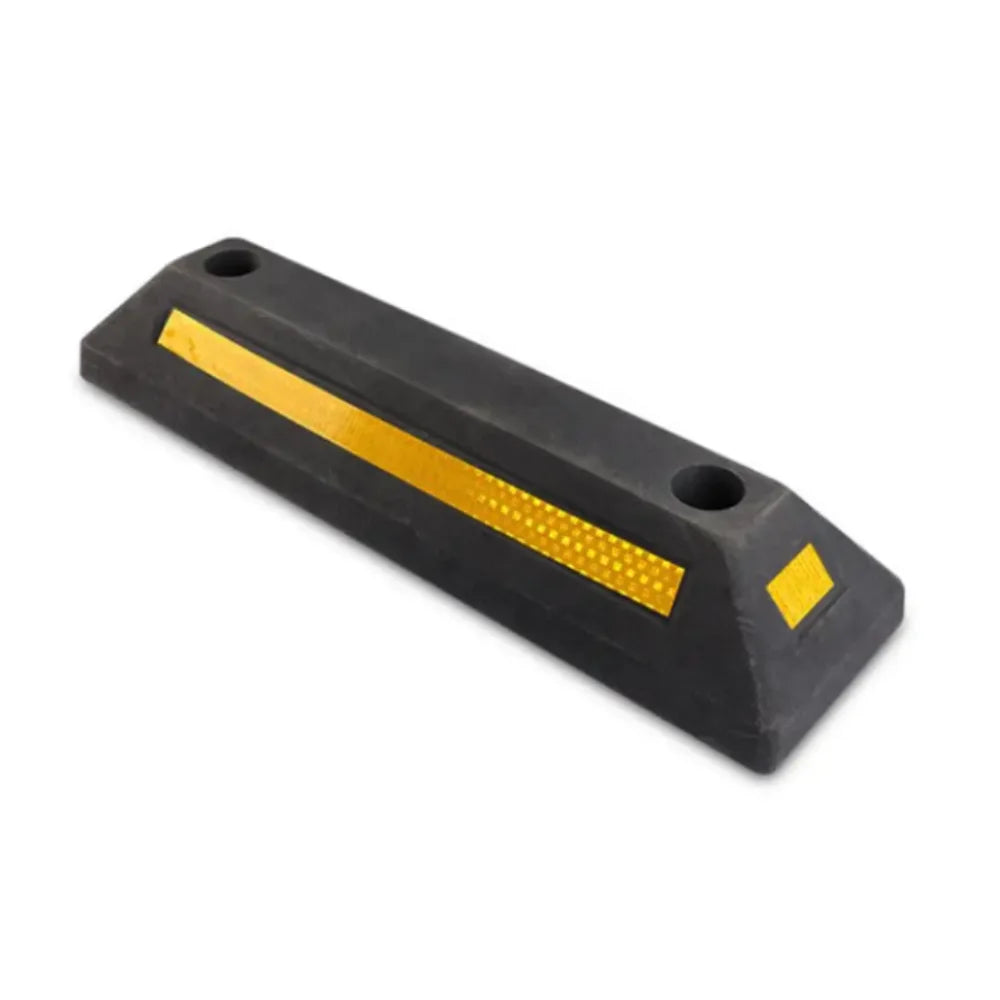 Aid Heavy Duty Parking Stopper Rubber Rubber-plastic Wheel Stop Zpaxo Black-1500kg