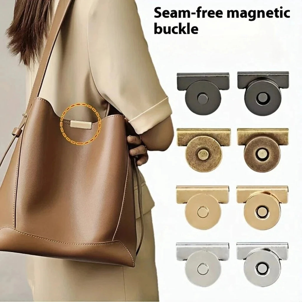 Seamless Magnetic Button Magnet Buckle Hidden Snap Shoulder Bag