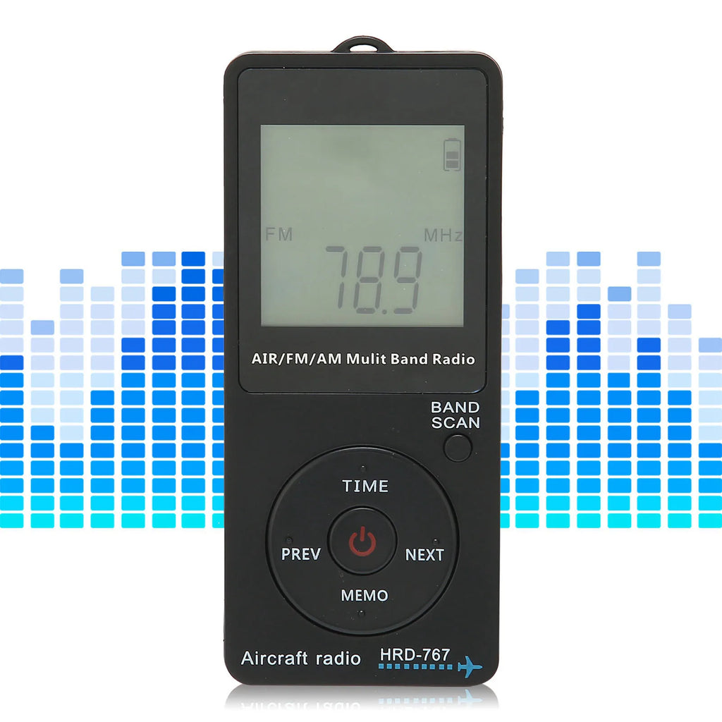 Aircraft Band Radio HRD 767 Portable Automatic Power Off FM AM AIR