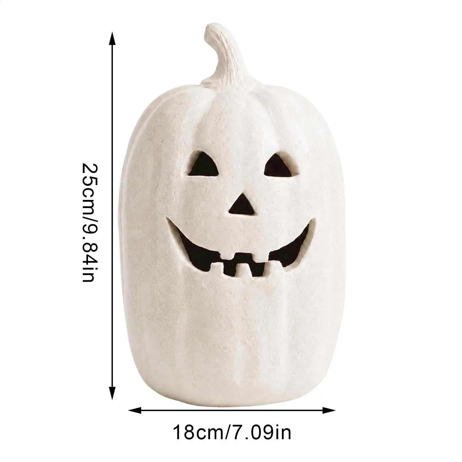 Pumpkin Lanterns Decor Handmade Resin Lantern Centerpiece Halloween