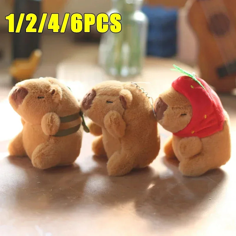 1- Water Dolphin Cotton Red Lovely Cute Creative Capybara Pendant