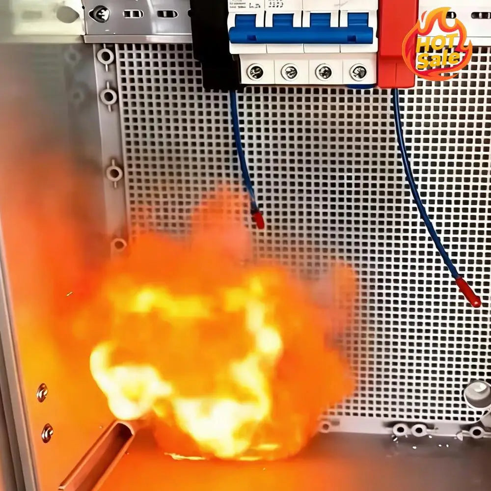 DIN Rail Retardant Device Dual-Line Heat Aerosol Fire Extinguishers Non-Pollution For Distribution Cabinet And Meter Box Zpaxo