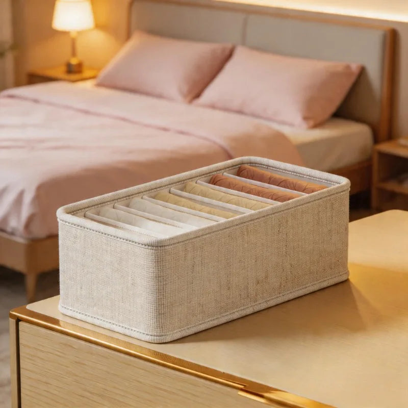 Foldable Underwear Socks Storage Box Multi-compartment Drawer
