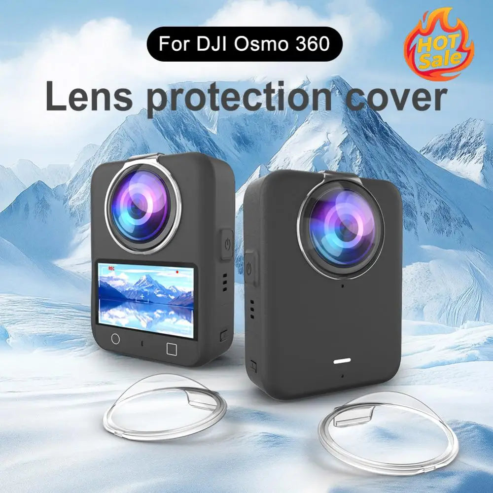 For DJI Osmo 360 Action Camera Lens Guard Anti-Collision Camera PC Lens Guard Seamless Plastic Lens Cover Camera Accessories Zpaxo