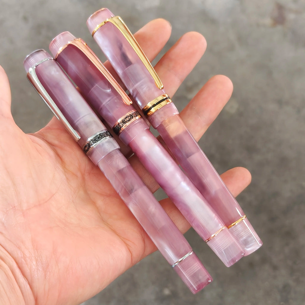 Kaigelu 316 Smooth Acrylic Fountain Pen EF/F/M Nib Beautiful Marble Amber Texture Ink Writing Gift Office Business Zpaxo