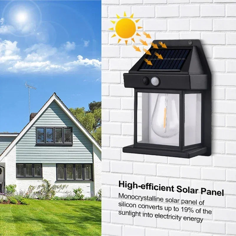 Solar LED Wall Light – Motion Sensor & IP65 Waterproof