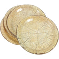 Camping Wood Grain Party Decorations Utensils Suitable Forest-themed
