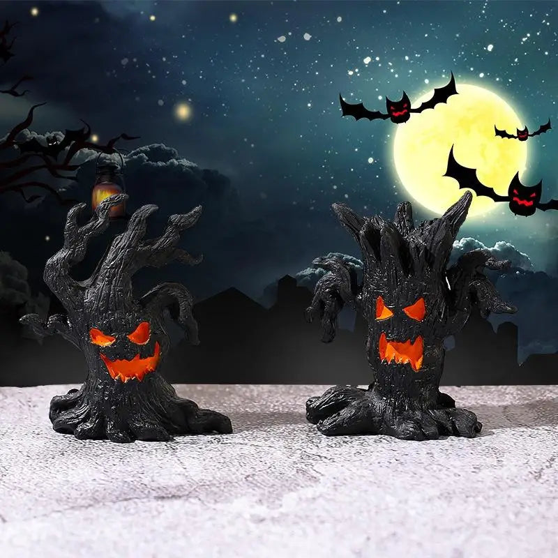 Micro Landscape Halloween Dryad Ornaments Mini Dryad Shape Craft Resin Ornament For Halloween Party Horror Atmosphere Home Decor Zpaxo