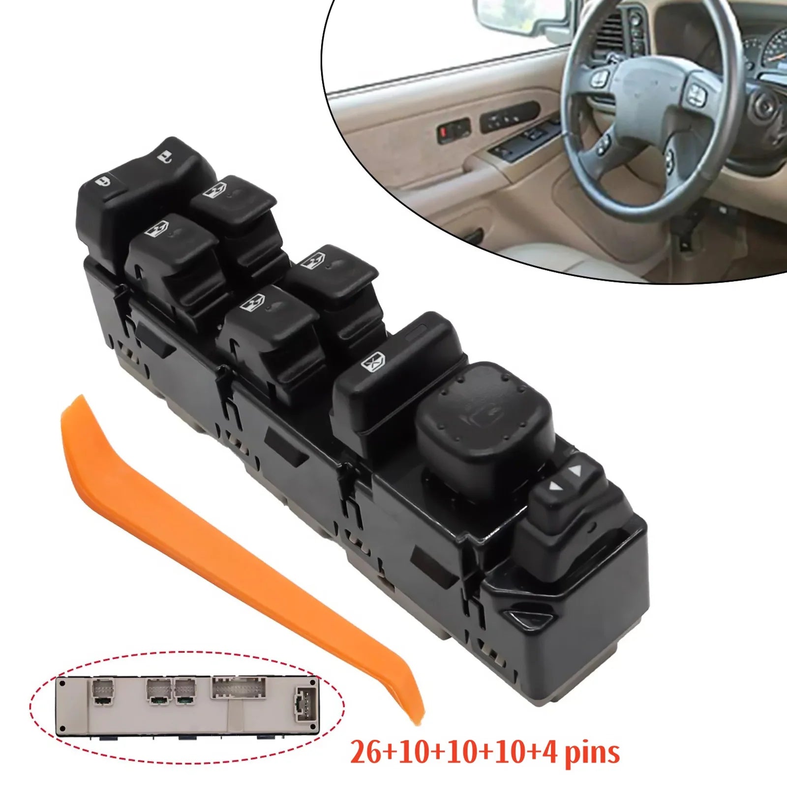 15883319 Master Power Window Control Switch Front Left Driver Side