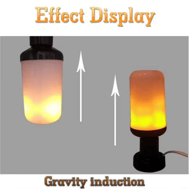B22/E27 LED Flame Effect Bulb – 4 Modes Flickering Fire Simulation Light for Home, Garden, Party, Bar, Festival & Outdoor Decor Zpaxo