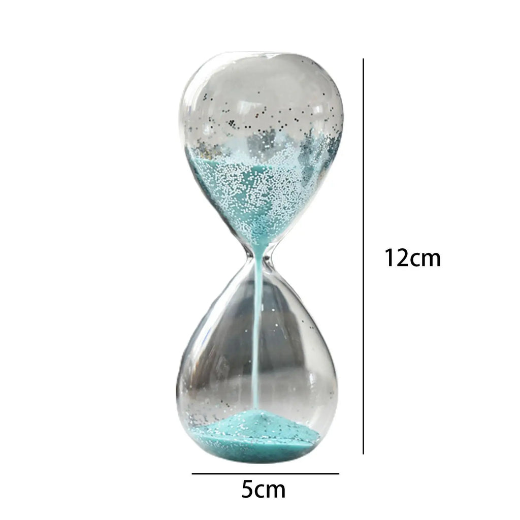 Glitter Glass Sand Timer Hourglass – Yoga, Decor & Gift Decorative Sand Timer Zpaxo