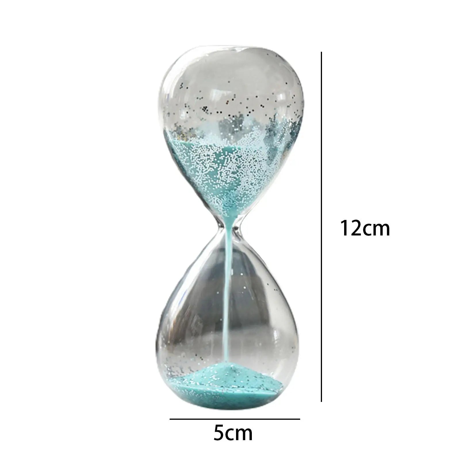 Glitter Glass Sand Timer Hourglass – Yoga, Decor & Gift Decorative Sand Timer Zpaxo