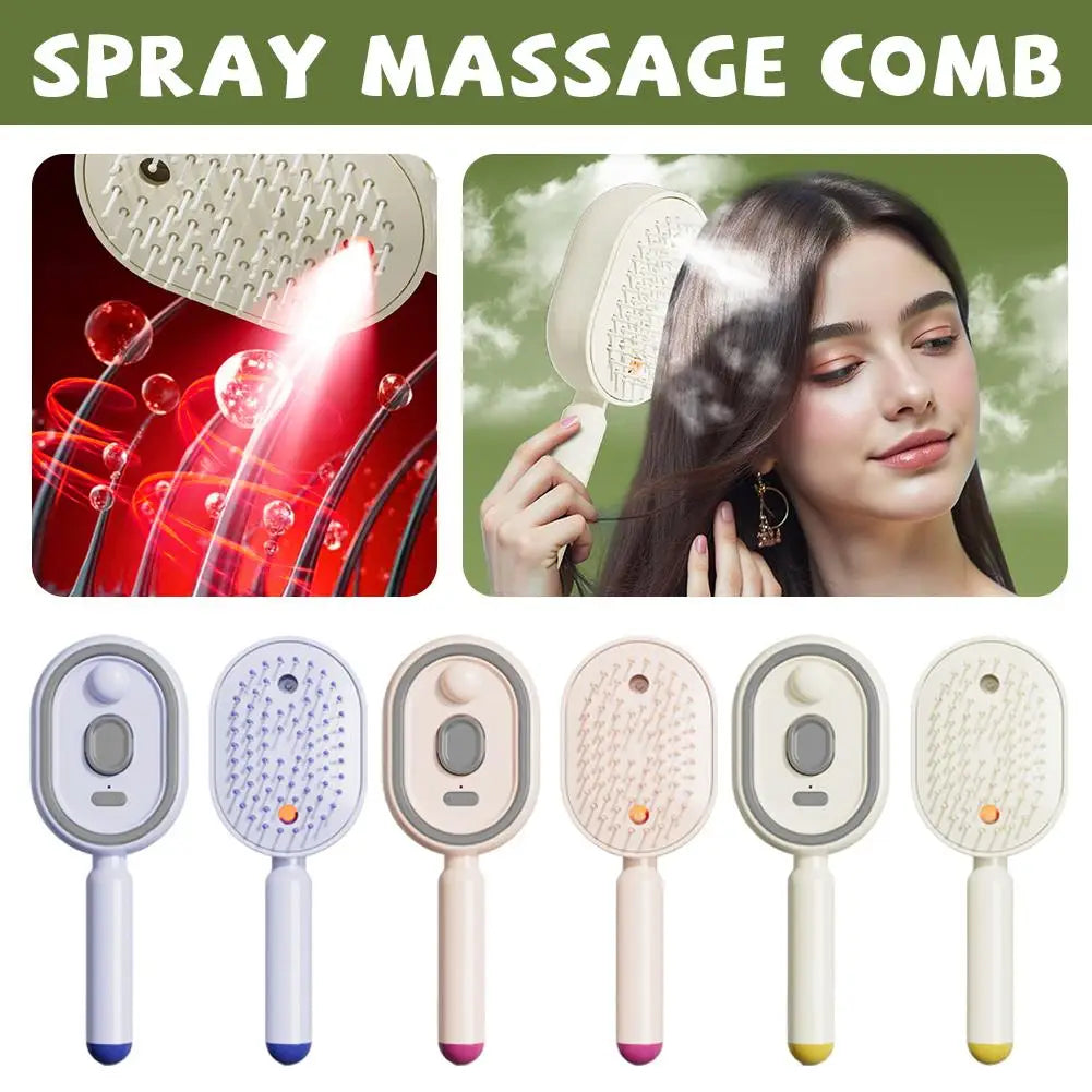 2-in-1 Spray Massage Comb | Scalp Hair Care Brush Tool Spray Massage Comb Zpaxo