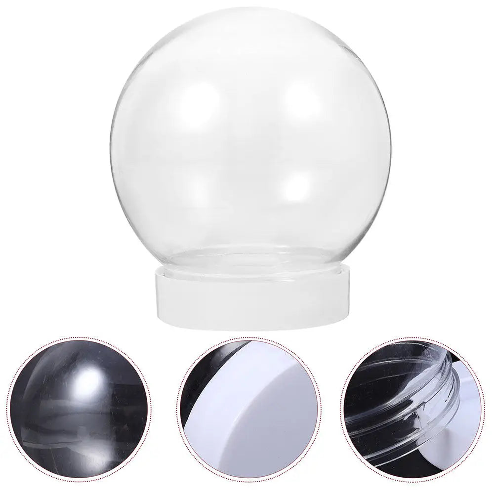 Snow Globe Accessories Plastic Replacement Parts DIY Craft Winter