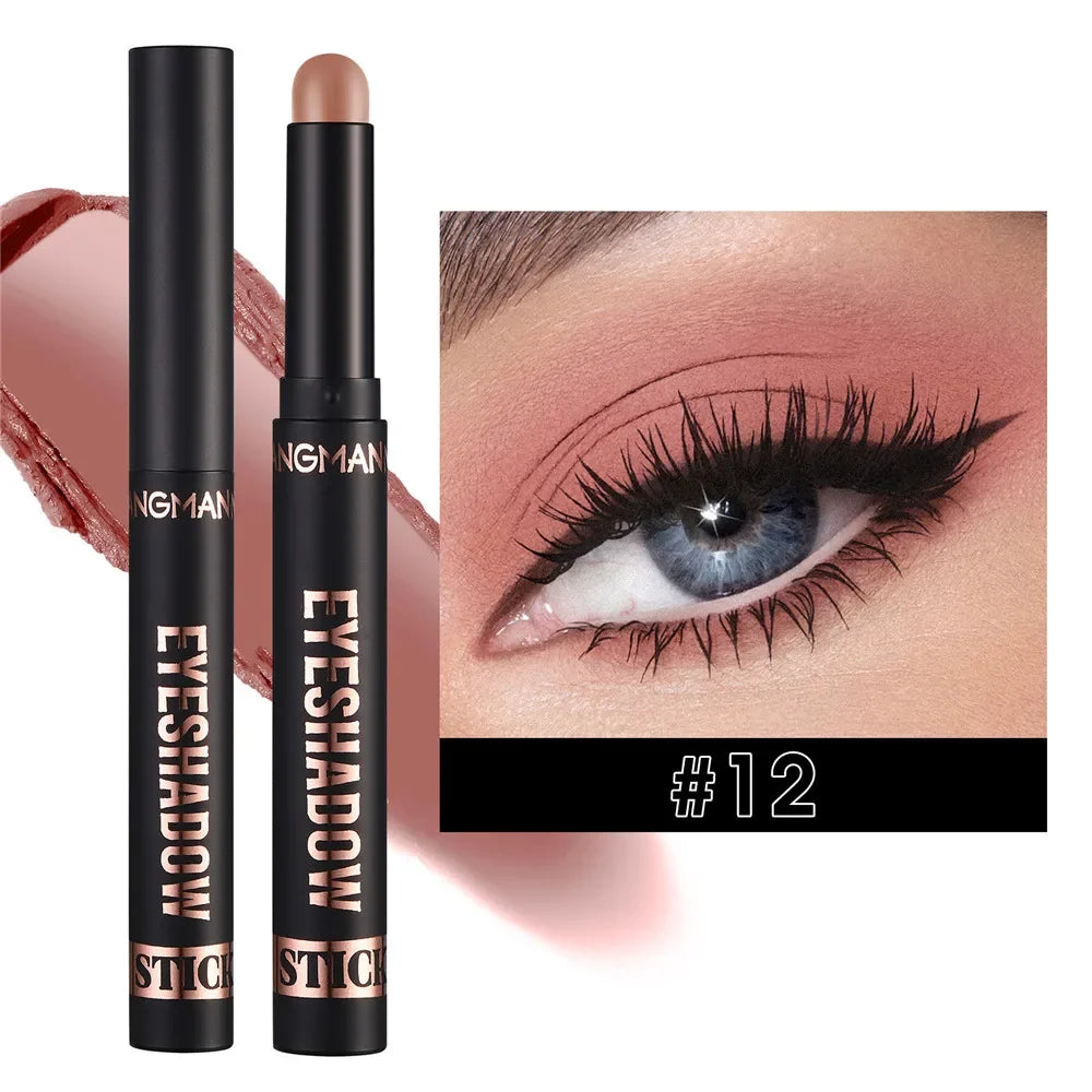 Waterproof Pearlescent Eyeshadow Pencil Stick 8 Colors Lasting Zpaxo 12
