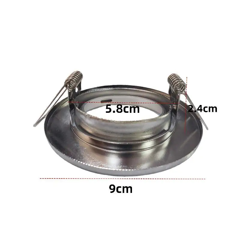 Round Frame LED Downlight Bulb Holder Recessed Fixture MR16 GU10 Spot Zpaxo