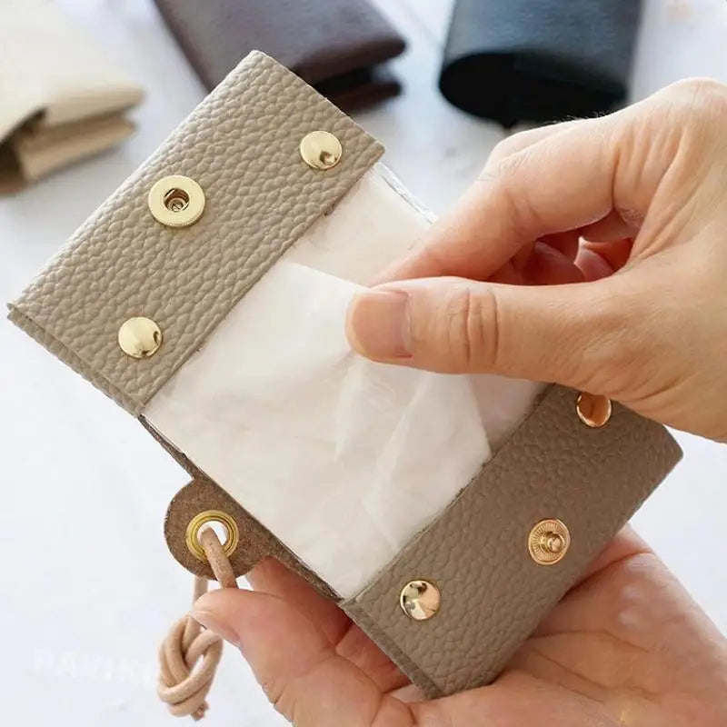 Waterproof Tissue Holder Paper Storage Case Portable Hanging Napkin